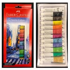 Faber-Castell Acrylic Paint Set (12 Colors)