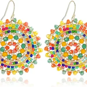 Handwoven Beaded Earrings
